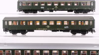 Schicht H0 Konvolut Reisezug 2 x Abteilwagen 2.Kl., Abteilwagen 1.Kl., Postwagen DR, PKP (alle beleuchtet, teilweise Passagiere)