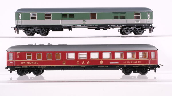 Trix H0 Konvolut Personenwagen Gepäckwagen, Speisewagen DB, DRG