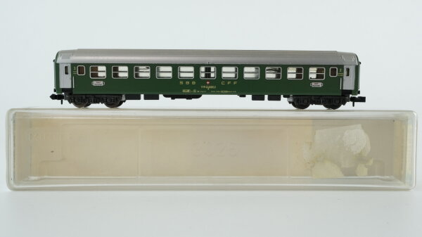 Minitrix N 5130260 Personenwagen Schnellzugwagen 2.Kl. Bm SBB FSS