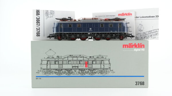 Märklin H0 3768 Elektrische Lokomotive BR 118 DB Wechselstrom Digital