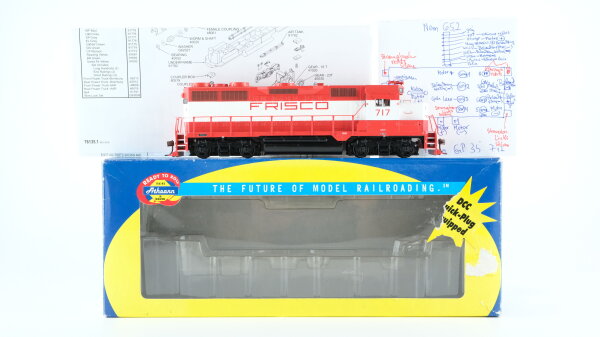Athearn H0 91757 US-Diesellok GP-35 717 Frisco Gleichstrom Digital Sound mfx (fährt nur vorwärts)