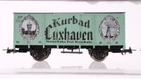 Roco H0 Konvolut Güterwagen 3 x Gedeckte Güterwagen "Kurbad Cuxhaven" 2 x grün 1 x gelb DRG