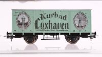 Roco H0 Konvolut Güterwagen 3 x Gedeckte Güterwagen "Kurbad Cuxhaven" 2 x grün 1 x gelb DRG