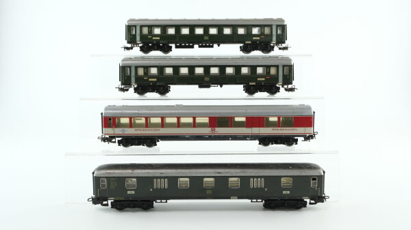 Märklin H0 Konvolut Personenwagen Speisewagen, Gepäckwagen, Personenwagen 2.Kl. DB