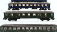 Märklin H0 Konvolut Personenwagen Abteilwagen 1.Kl., Abteilwagen 2.Kl., Gepäckwagen DB