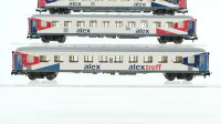Märklin H0 Konvolut Personenwagen Schnellzugwagen Set "Alex" dreiteilig KooperationLänderbahn und EuroTHURBO