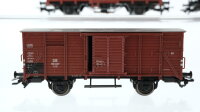 Märklin H0 Konvolut Güterwagen Gedeckte Güterwagen mit Schiebetür, Güterzugbegleitwagen, Niederbordwagen DB