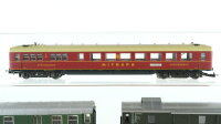 Märklin H0 Konvolut Personenwagen Speisewagen "Mitropa", Umbauwage 2.Kl./Gepäckabteil, Gepäckwagen mit Schlusslaternen DRG, DB