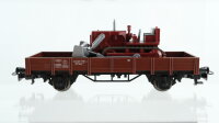 Märklin H0 Konvolut Güterwagen mit Baufahrzeugen 2x Schwerlastwagen, Rungenwagen, Niederbordwagen DB