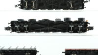 Märklin H0 Konvolut Güterwagen mit Baufahrzeugen 2x Schwerlastwagen, Rungenwagen, Niederbordwagen DB