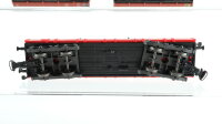 Märklin H0 Konvolut Güterwagen mit Fahrzeugen Flachwagen, Niederbordwagen lang, Niederbordwagen kurz DB
