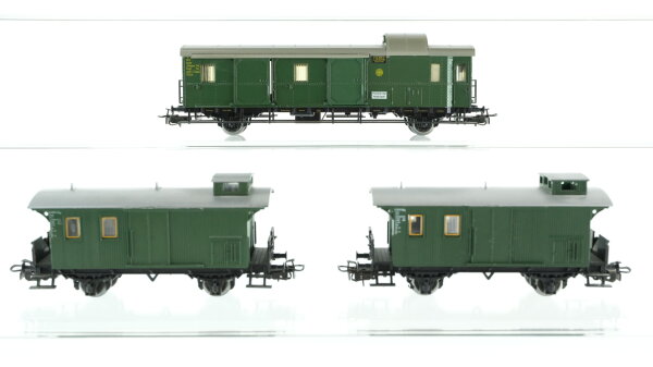 Märklin H0 Konvolut Personenwagen 3 x Gepäckwagen DRG, u.a.