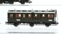 Roco H0 Konvolut Personenwagen Abteilwagen 3.Kl., Abteilwagen mit Bremserhaus 4.Kl., Abteilwagen 2./3.Kl. K.P.E.V., u.a.