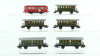Märklin H0 Konvolut Personenwagen Schienenbus Beiwagen beleuchtet ohne Antrieb, Donnerbüchsen ohne Fenster DB, u.a.