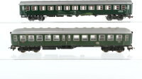 Fleischmann H0 Konvolut Personenwagen Speisewagen, Mitteleinstiegswagen 2.Kl., Abteilwagen 2.Kl. bemalt DB (1 Kupplung fehlt)