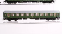 Unbekannt TT Konvolut Personenwagen Reisezugwagen 3 x 1./2.Kl., Gepäck/Postwagen DR, CSD, Deutsche Post