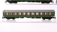Unbekannt TT Konvolut Personenwagen Reisezugwagen 3 x 1./2.Kl., Gepäck/Postwagen DR, CSD, Deutsche Post