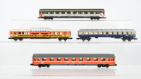 Minitrix N Konvolut Personenwagen 1.Kl. grün-grau Personenwagen 1.Kl. orange Personenwagen 1.Kl. beige-blau Panoramawagen "Apfelfeil"DB/ SNCF/SBB-CFF-FSS/u.a.