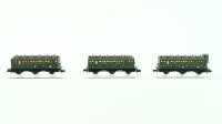 Fleischmann N Konvolut Abteilwagen mit Oberlichtern 3.Kl....