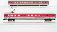 Fleischmann N Konvolut "IC" Grossraumwagen 1.Kl. Bord Restaurant rot-grau mit Innenbeleuchtung DB