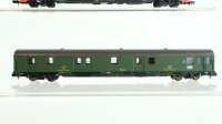Arnold N Konvolut Packwagen beige-oceanblau Abteilwagen 2.Kl. grün Speisewagen "DSG" Abteilwagen 2.Kl. grün-weiss Postwagen DB/SNCF