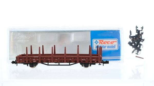 Roco N 1950 Rungenwagen ohne Ladung DB