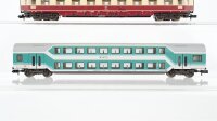 Minitrix N Konvolut Doppelstockwagen 2.Kl. mint-weiss Abteilwagen "TEE" 1.Kl. DB