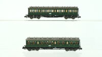 Fleischmann N Konvolut Abteilwagen 3.Kl. DR
