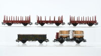 Märklin H0 Konvolut Hochbordwagen (bemalt)...