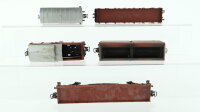 Märklin H0 Konvolut Niederbordwagen Gedeckter Güterwagen Schiebedachwagen Selbstentladewagen "Erz IIId" Rungenwagen DB