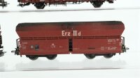 Märklin H0 Konvolut Niederbordwagen Gedeckter Güterwagen Schiebedachwagen Selbstentladewagen "Erz IIId" Rungenwagen DB