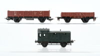 Unbekannt H0 Konvolut Niederbordwagen Hochbordwagen...