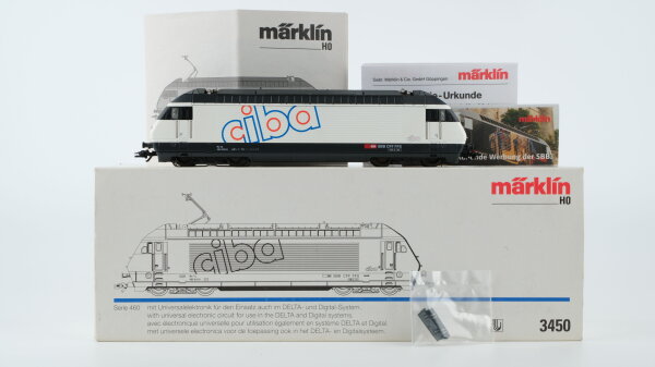 Märklin H0 3450 Elektrische Lokomotive "ciba" BR Re 4/4 460 016-9 SBB CFF FFS Wechselstrom Delta Digital