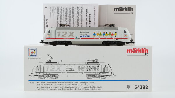 Märklin H0 34382 E-Lok Prototyp 12 X BR 128 001-5 AEG Wechselstrom Delta Digital