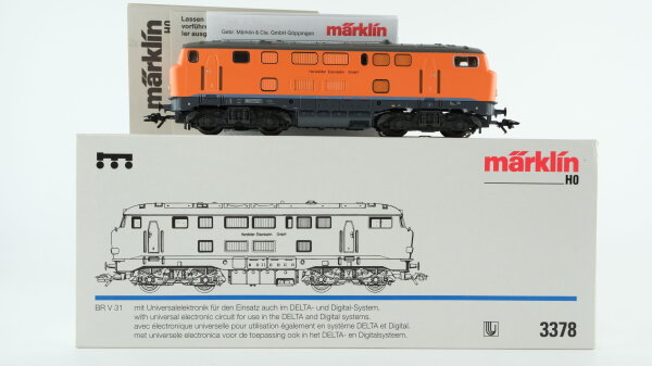 Märklin H0 3378 Diesellok BR V 31 HEG Wechselstrom Delta Digital (vermutlich verharzt)