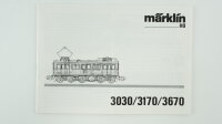 Märklin H0 3170 E-Lok BR Litt D 109 SJ Wechselstrom (vermutlich verharzt)