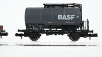 Roco N Konvolut Niederbordwagen Rungenwagen Hochbordwagen Kesselwagen "BASF" Selbstentladewagen "RAG" DB