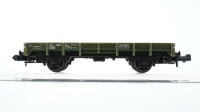 Minitrix N Konvolut Niederbordwagen grün Rungenwagen Gedeckter Güterwagen Hochbordwagen "Gondola" DB