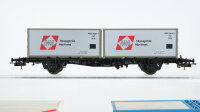 Röwa H0 Konvolut Containertragewagen...