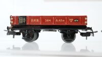 Märklin H0 Konvolut Gedeckter Güterwagen mit Bremserhaus und Zugschluss (320) Hochbordwagen mit Bremserhaus (365) Gedeckter Güterwagen (381)Niederbordwagen (364) Kesselwagen (314)