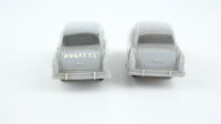 Märklin H0 Komvolut Fahrzeuge unverglast Ford 12 M 2 x grau 1 x bordeauxrot, 1 x Eigenbau Polizei Ladegut