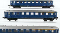 Fleischmann H0 Konvolut Personenwagen 1./2.Kl. Abteilwagen "Grolsch" blau NS