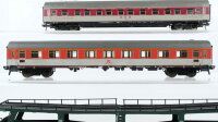 Fleischmann H0 Konvolut Speisewagen Schlafwagen rot-grau Abteilwagen 1.Kl. orange-grau Autotransportwagen DB