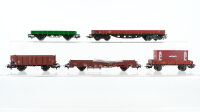 Märklin H0 Konvolut Hochbordwagen Niederbordwagen...