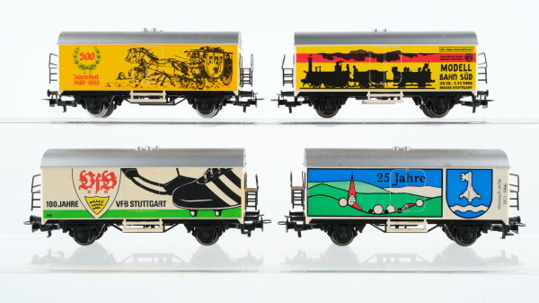 Märklin H0 Konvolut Kühlwagen "500 Jahre Post Modellbahn Süd 1999 25 Jahre Weissach im Tal 100 Jahre VFB Stuttgart"