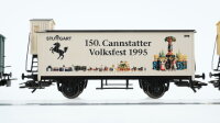 Märklin H0 Konvolut Gedeckte Güterwagen mit Bremserhaus "Stuttgarter Weindorf Schwanenbräu Kessler Sect. 150. Cannstatter Volksfest 1995" DR/Länderbahn