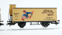 Märklin H0 Konvolut Gedeckte Güterwagen mit Bremserhaus "Stuttgarter Weindorf Schwanenbräu Kessler Sect. 150. Cannstatter Volksfest 1995" DR/Länderbahn