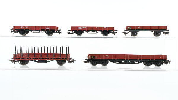Märklin H0 Konvolut Niederbordwagen Rungenwagen DB
