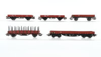 Märklin H0 Konvolut Niederbordwagen Rungenwagen DB