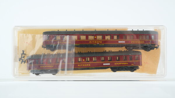 Roco N Konvolut Personenwagen 2 x Speisewagen "MITROPA" DRG (teilweise Kupplung lose)